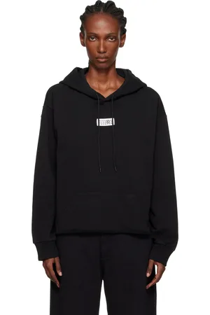 Maison Margiela Black Logo Patch Hoodie