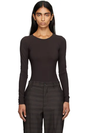 Maison Margiela Brown Jersey Bodysuit