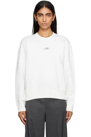 Maison Margiela Off-White Logo Patch Sweatshirt