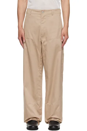 Maison Margiela Beige Cotton Trousers