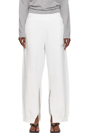Maison Margiela Off-White Cotton Sweatpants