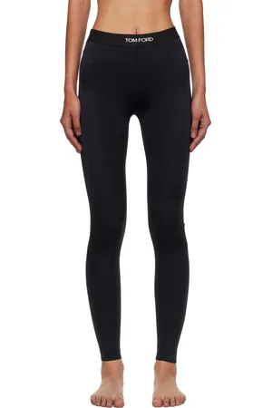 Tom Ford Black Lustrous Jersey Signature Leggings