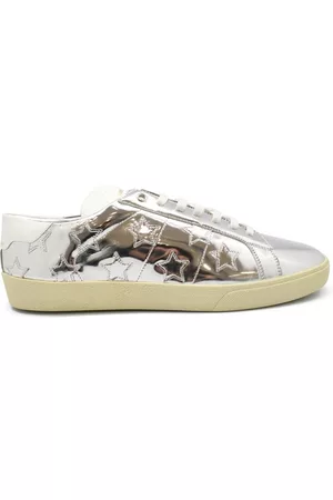 Saint Laurent Men's luxury sneakers - Court Classic SL/06 sneakers in leather with stars details