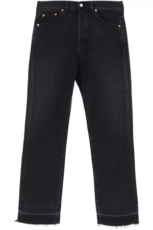 VALENTINO Straight Jeans With Unstitched Hem