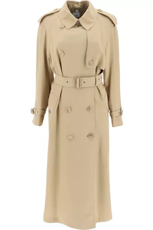Burberry Women Trench Coats - Pedley' Long Viscose Trench Coat