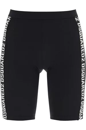 Dsquared2 Women Shorts - Cycing Shorts With Logo Bands