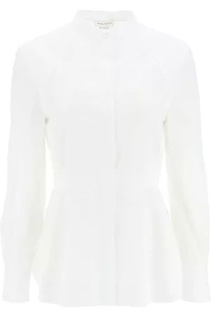 Alexander McQueen Poplin Shirt With Pleated Detail