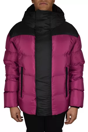 Dsquared2 Men Quilted jackets - S Luxury Jacket Quilted Jacket In Burgundy And Black