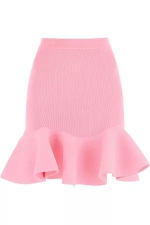 Alexander McQueen Women Skirts - Aexander Mcqueen Ruffed Ribbed Skirt