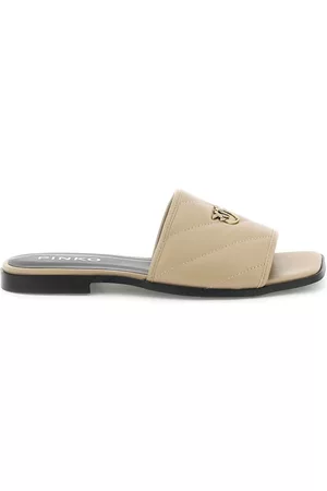 Pinko Quilted Nappa Leather Molly Mules