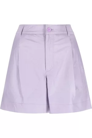 PAROSH Women Shorts - Maciock High Waist Leather Shorts