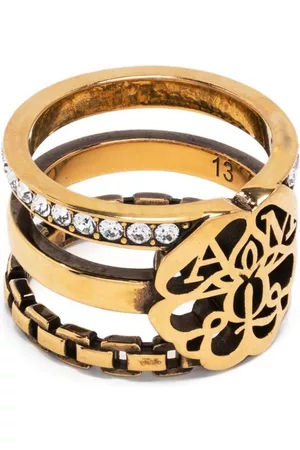 Alexander McQueen Women Gold Rings - Seal Ring