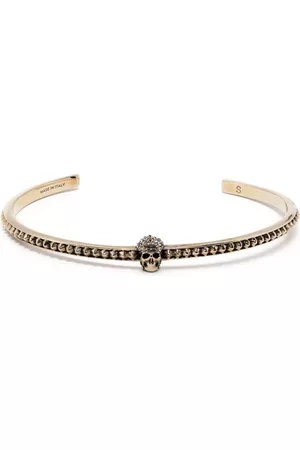 Alexander McQueen Women Charm Bracelets - Kull Charm Cuff Bracelet