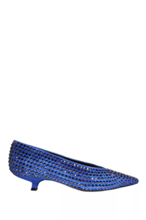 La Rose Women Ballerinas - Heeled Ballerina Shoes Crystal Blue