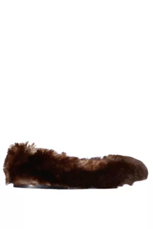 La Rose Women Ballerinas - Furry Ballerina Brown