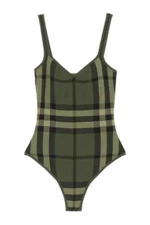 Burberry Women Bodies - Check Print Bodysuit