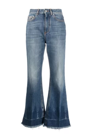 Stella McCartney Women Jeans - Stella Mc Cartney Frayed Edge Cropped Jeans