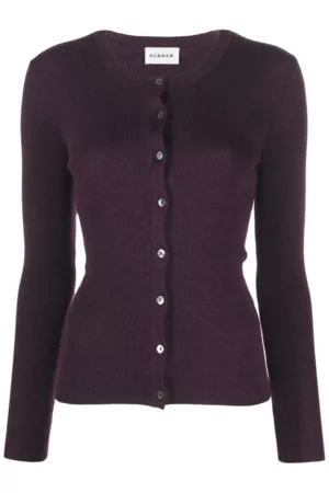 PAROSH Women Lightweight Sweaters - Ribbed Knit Wool Cardigan
