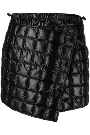 Moncler Women Mini Skirts - Quilted Asymmetric Mini Skirt