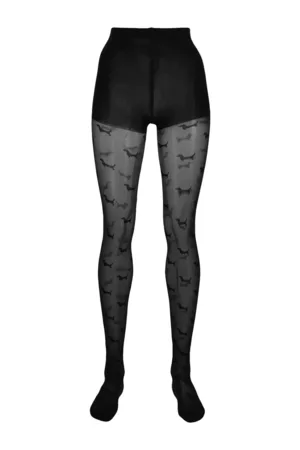 Thom Browne Women Stockings - Hector Pattern heer Tights