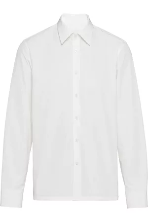 Prada Men Tops - Popeline White Shirt