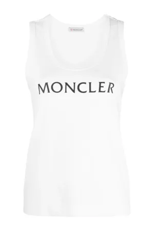 Moncler Women Tank Tops - Logo Print Tank Top