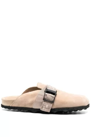 OFF-WHITE Women Mules - Off White Buckled Round Toe Mules