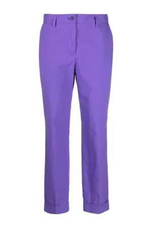 PAROSH Women Formal Pants - Tapered Leg Tailored Trousers