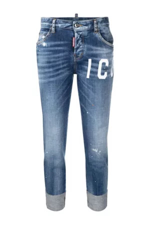 Dsquared2 Women Jeans - Icon Turn Up Cropped Jeans