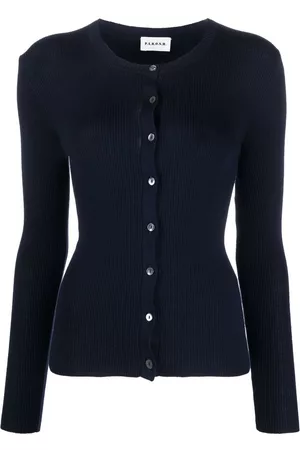 PAROSH Women Sweatshirts - Button Up Knitted Cardigan