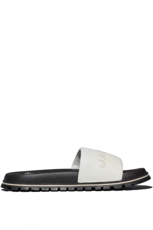 Marc Jacobs Women Leather Sandals - Logo Embossed Leather Slides