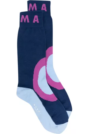 Marni Women Socks - Logo Embroidered Socks