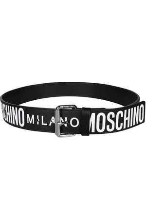 Moschino Men Belts - CALFSKIN WITH LOGO Belt