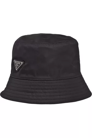 Prada Men Hats - Re Nylon Logo Bucket Hat