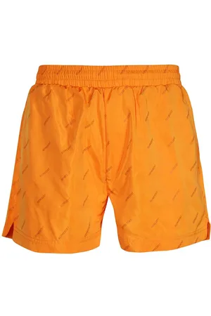 Kiton All-Monogram Swim Shorts in Green