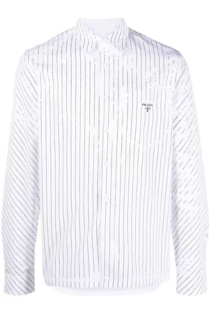 Prada Men Shirts - Pinstripe Cotton Shirt