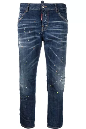 Dsquared2 Women Jeans - Low Rise Paint Splatter Jeans