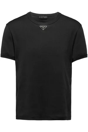 Prada Men T-Shirts - Logo Plaque T Shirt
