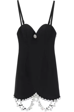 AREA Women Party & Cocktail Dresses - Mini Bustier Dress With Crystals