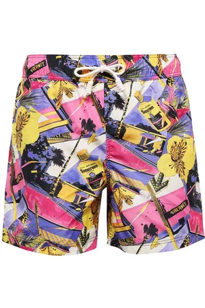 Off-White Arrows monogram-print Swim Trunks - Farfetch