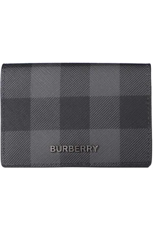 Burberry Burberry FLORAL CHECK PRINT LEATHER Card holder - Stylemyle