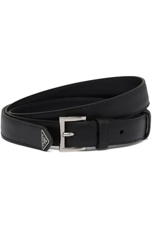 Saks Fifth Avenue Made in Italy Saffiano Leather Belt on SALE