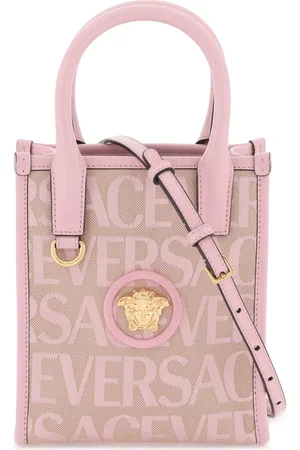 Versace Versace All Over Logo Large Tote Bag - Stylemyle