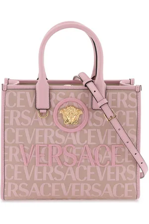 Versace Versace All Over Logo Large Tote Bag - Stylemyle