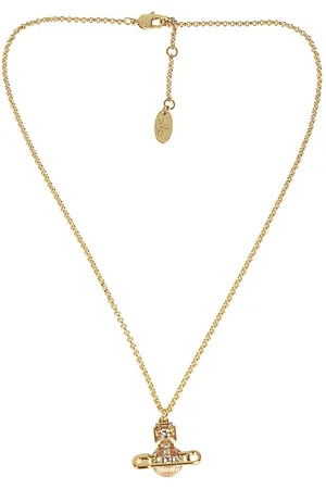 bas relief necklace woman gold in brass - VIVIENNE WESTWOOD - d — 2