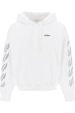 Men's Deluxe Sweatshirt - Off-White Caravagio Diag Stripe Sweatshirt