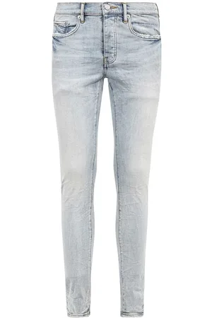 Purple Brand Low Rise Skinny Outlined Monogram Jeans