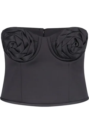 Marc Jacobs "The Satin Rose Corsette" Crop Top
