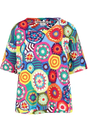 Comme des Garçons Multicolor Motif Crochet Top