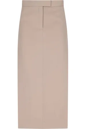 The Attico Virgin Wool Midi Skirt